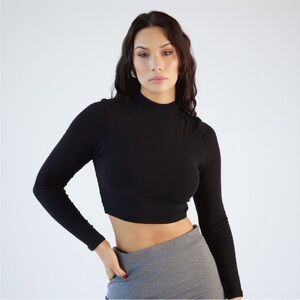 Klassy Network Ultra Crop Long Sleeve Turtleneck